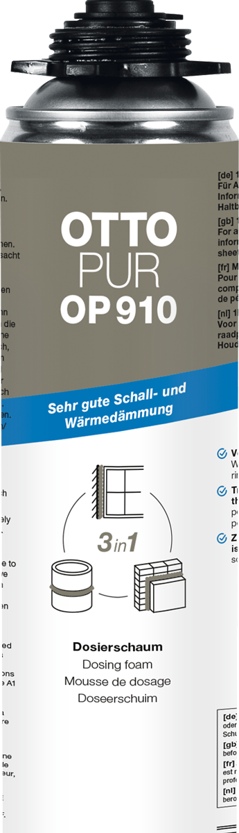 OTTOPUR OP 910 Univerzalna Pur Pena za Montažu i Izolaciju