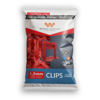 compare product Tile Leveling Clips 1.5mm – Plastic Spacers for Professional Tile Installation