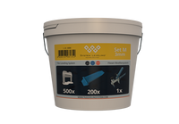 Set S za nivelisanje pločica 3mm – Pakovanje sa nivelatorima, kajlama i klešta