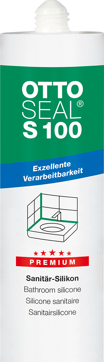 OTTOSEAL S100 Premium sanitarni silikon 300ml - Rubin crvena