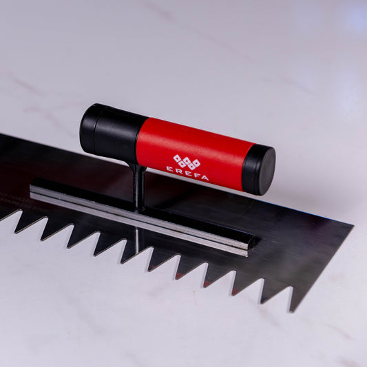 E1015 Edelstahl-Kelle mit 110x280MM Platte für präzises Fliesenlegen