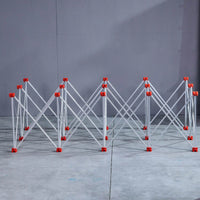 E2010 Ekstrudirani aliminijumski radni sto za ploče sa 15 nogara, nosivost 1000kg