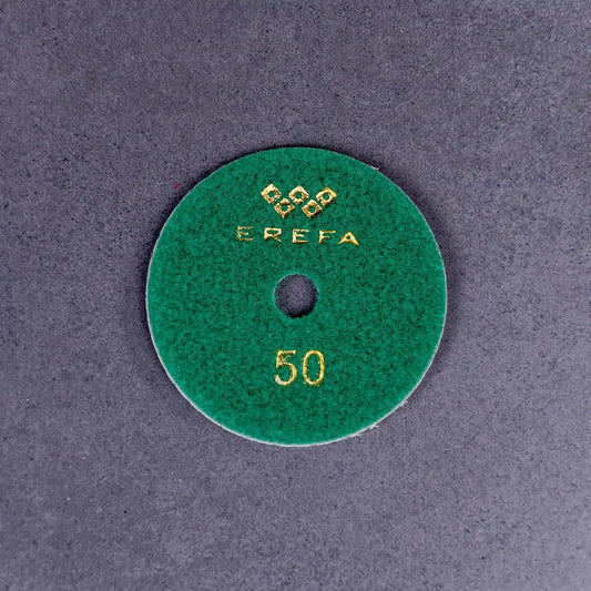 E1045 7-stufiges Nass-Diamantpad für präzises Steinpolieren mit 4 Zoll Flexibilität