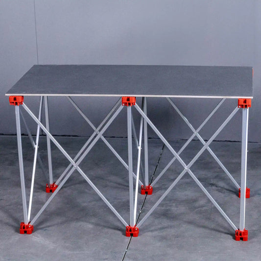 E2018 Ekstrudirani aluminijumski radni sto sa 6 nogu za ploče velikog formata